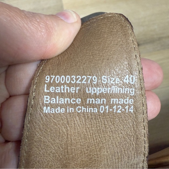 Dansko "Jessie Lizard" Tan Leather Slide Sandals, Size 40 (9.5) - Picture 9 of 11